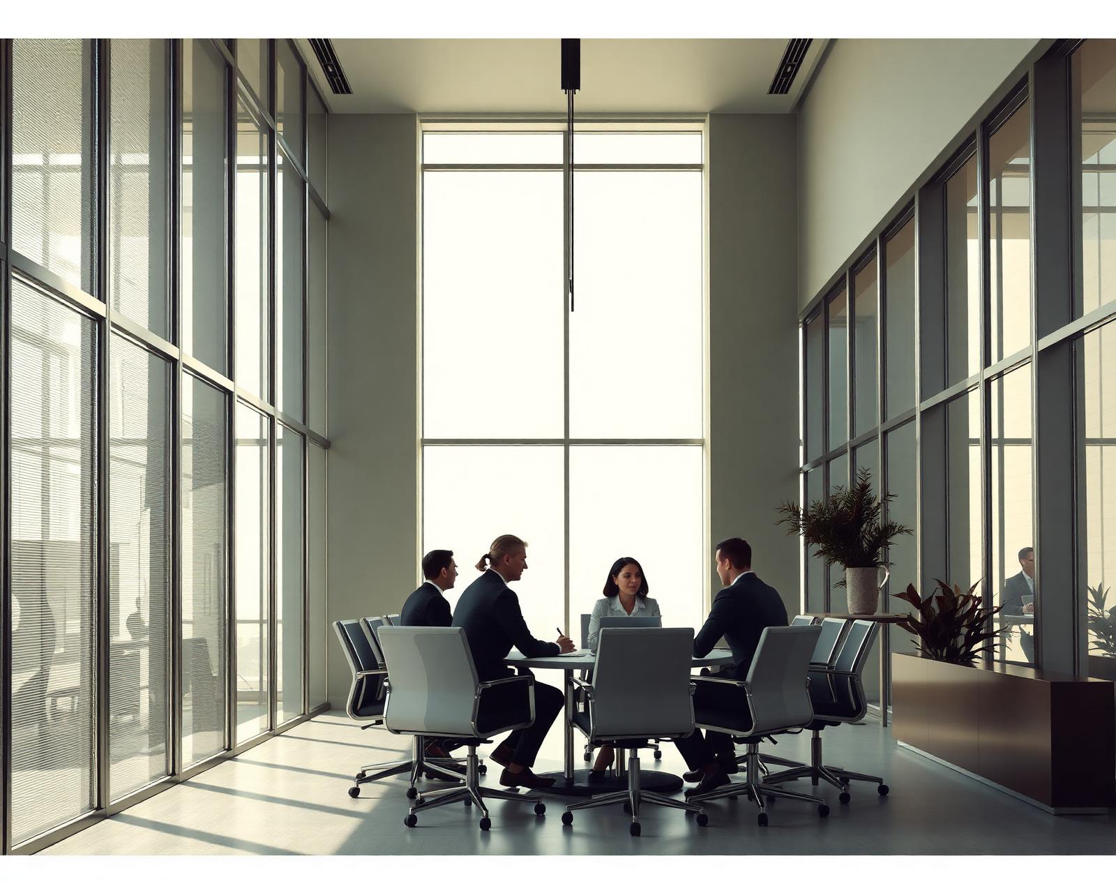 Modern Valoreina corporate office meeting
